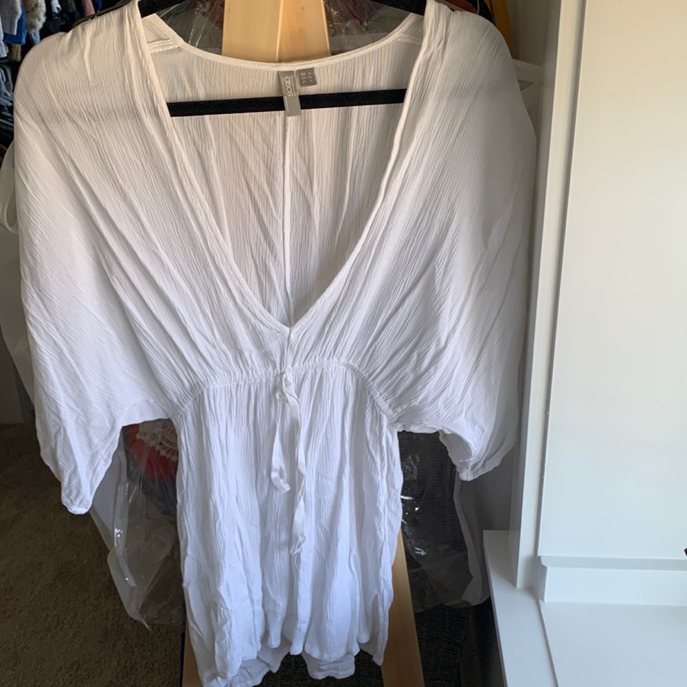 ASOS white beach/pool cover up